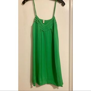 Green Flowy Mini Dress